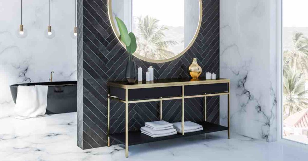 Black in bathroom: 6 Chic Focal Points