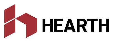 Hearth logo, representing construction financing company