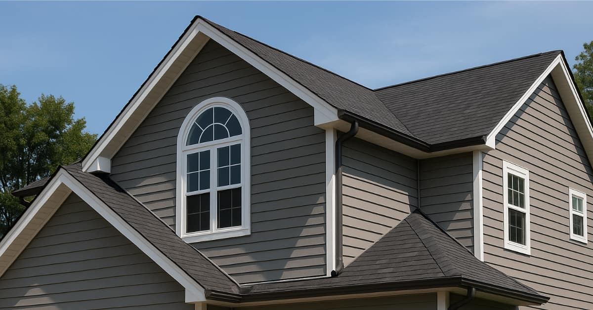 home showing siding and roofing