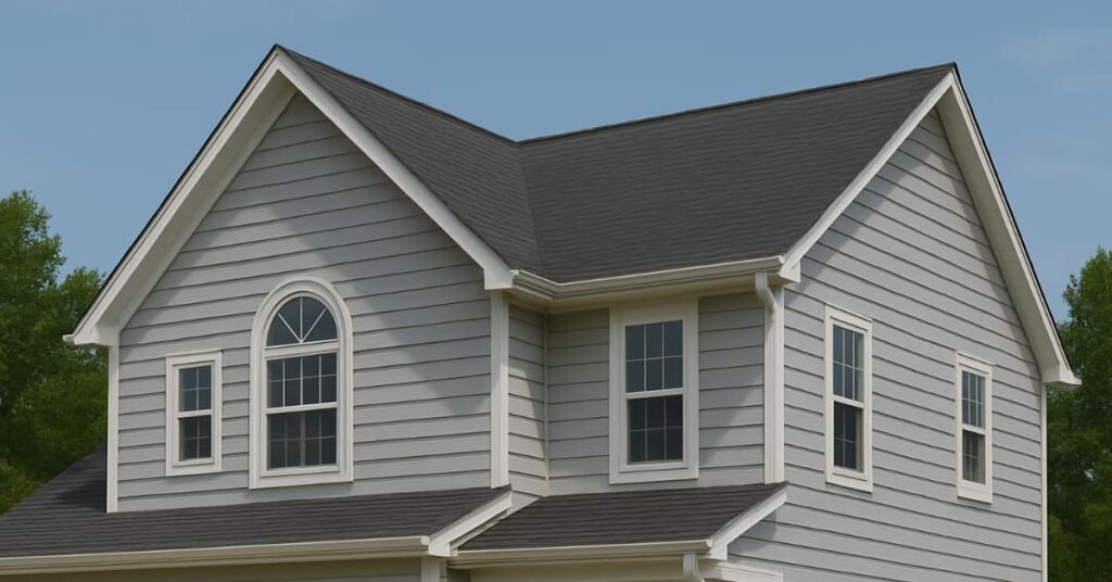 siding and roofing on a house
