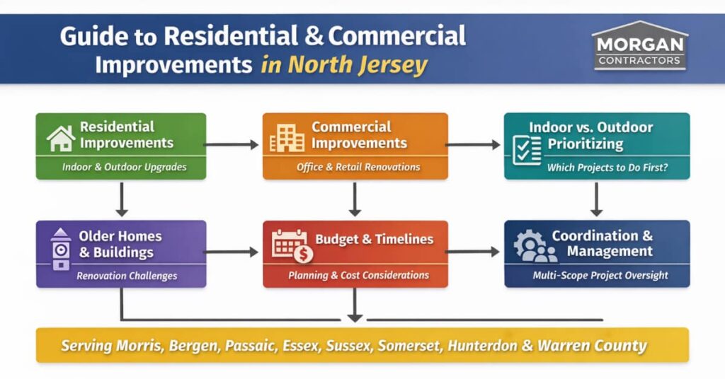 chart featuring Guide to Residential and Commercial Improvements in North Jersey by Morgan Contractors