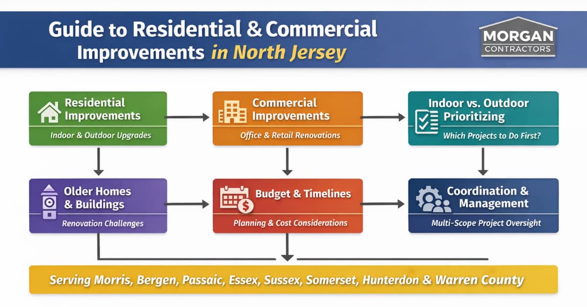 chart featuring Guide to Residential and Commercial Improvements in North Jersey by Morgan Contractors