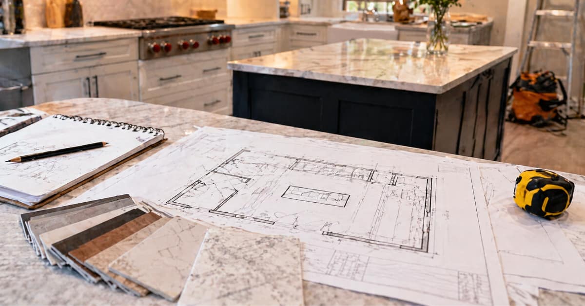 architectural plans and samples for Kitchen Remodeling in North and Central Jersey